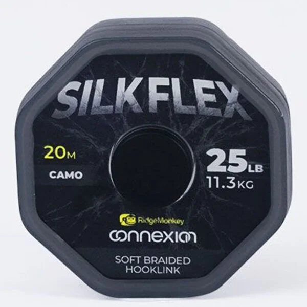 RidgeMonkey Connexion SilkFlex Soft Braid Camo 25lb 11.3kg 20m