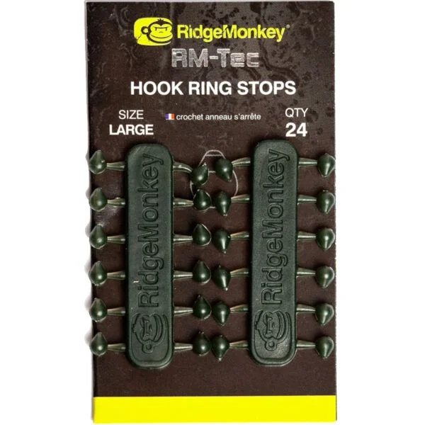 RidgeMonkey RM-Tec Hook Ring Stops Large - Imagen 2