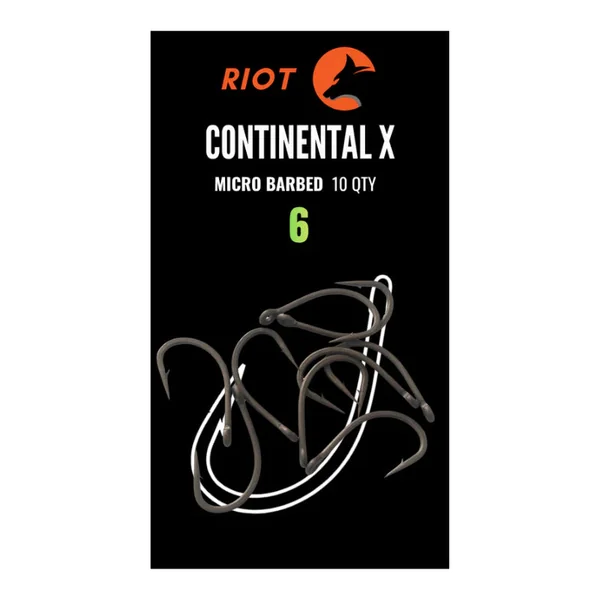 Riot Continental X Micro Barbed Size 6 10uds - Imagen 2