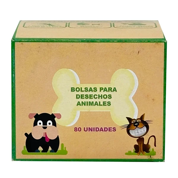 Rollo de 80 Bolsas para Desechos de Animales