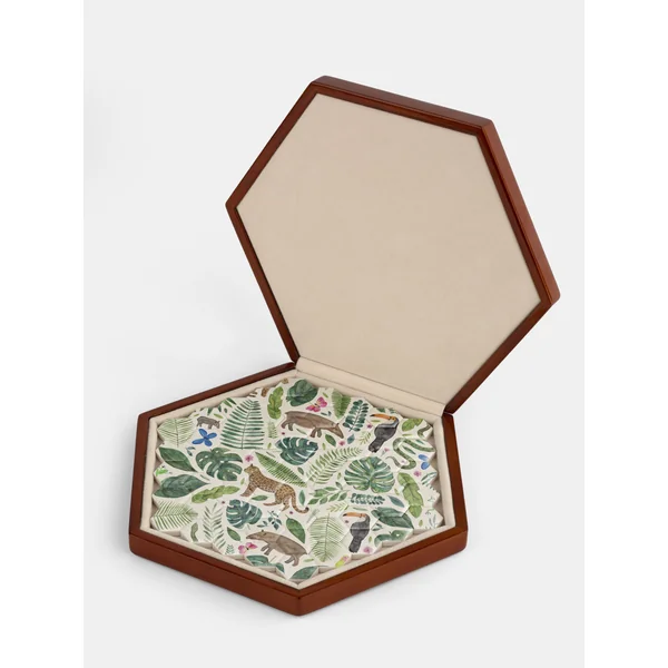 Rompecabezas hexagonal de cerámica personalizado