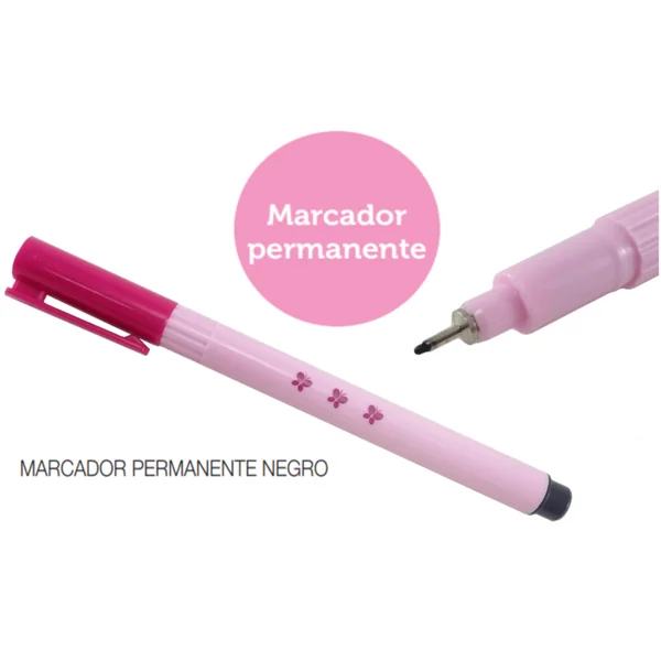 Rotulador Permanente Punta Fina 0,5 mm Negro