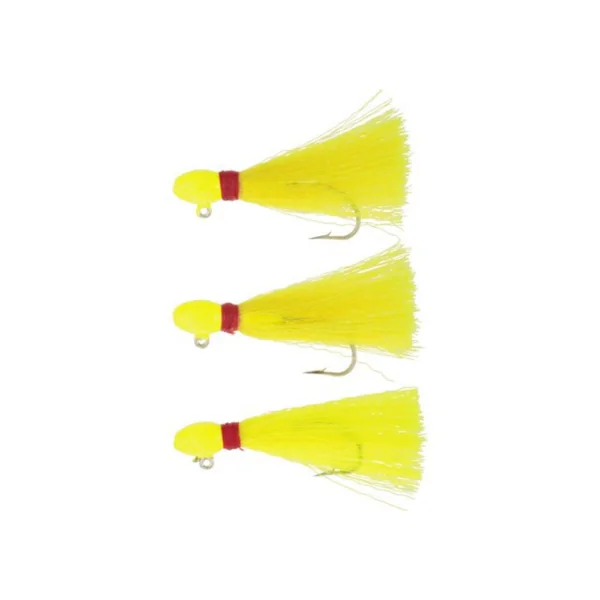 Sea Striker 10 Pompano Jig 1/4oz Chartreuse 3Pk - Imagen 2