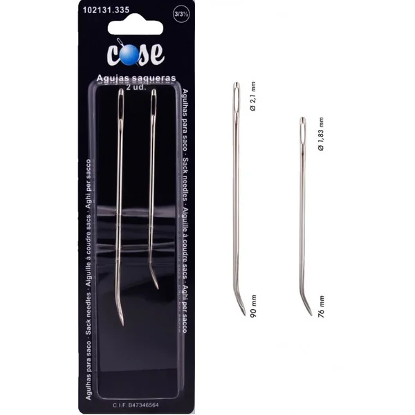 Set de 2 Agujas Saqueras de Punta Curva - Cose
