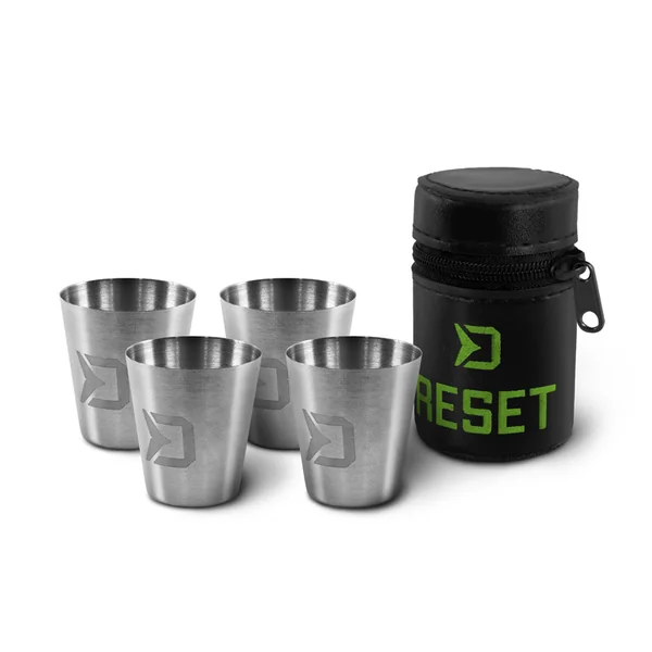 Set de vasos de acero inoxidable Delphin RESET 4 en 1