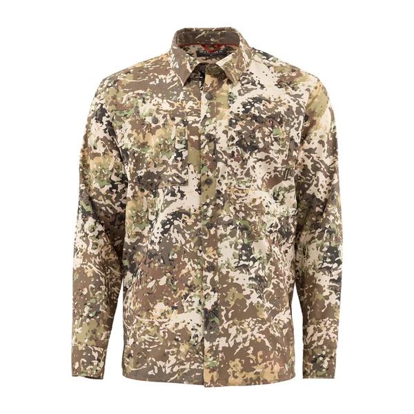 Simms Camisa doble tirón LS camisa river camo