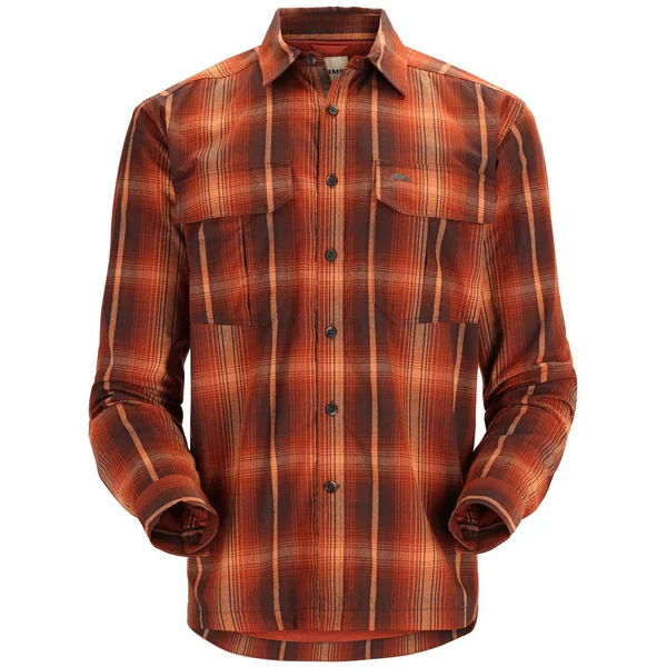 Simms Coldweather Camisa hickory clay plaid