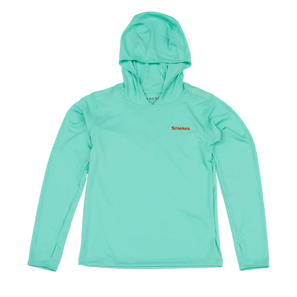 Simms Kid's Solar Tech Hoody camiseta de manga larga aruba