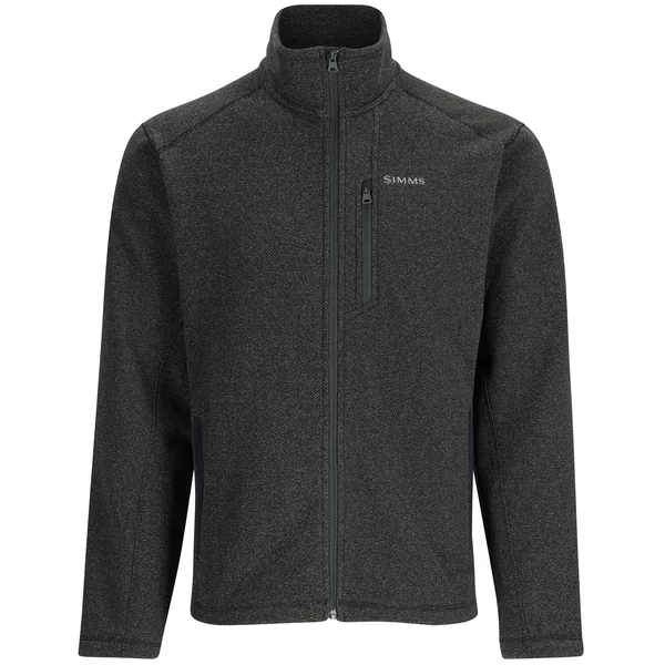 Simms Rivershed Full Zip Pullover black heather