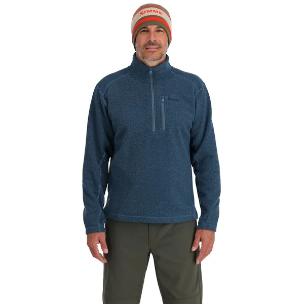 Simms Rivershed Half Zip Pullover neptune heather - Imagen 2