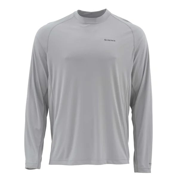 Simms Solarflex LS Crewneck Solid camisa de manga larga sterling