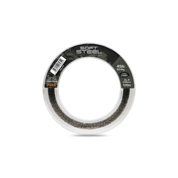 Soft Steel Leader - Fleck Camo - Fuerte y Duradero