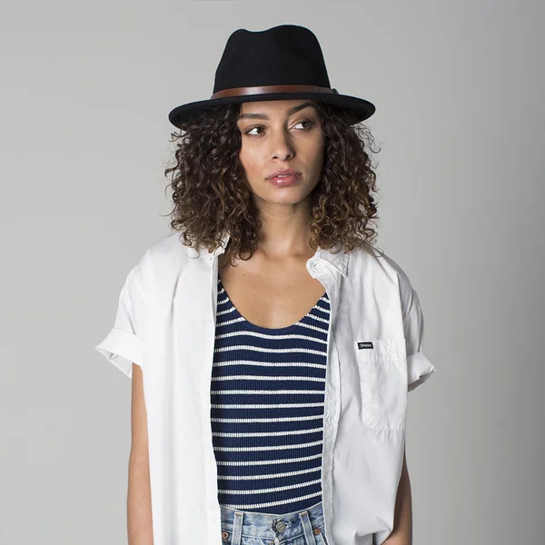 Sombrero Fedora Messer de Brixton - Negro - Imagen 2