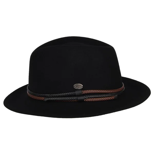 Sombrero Fedora Nelles plegable de Bailey - Negro - Imagen 2