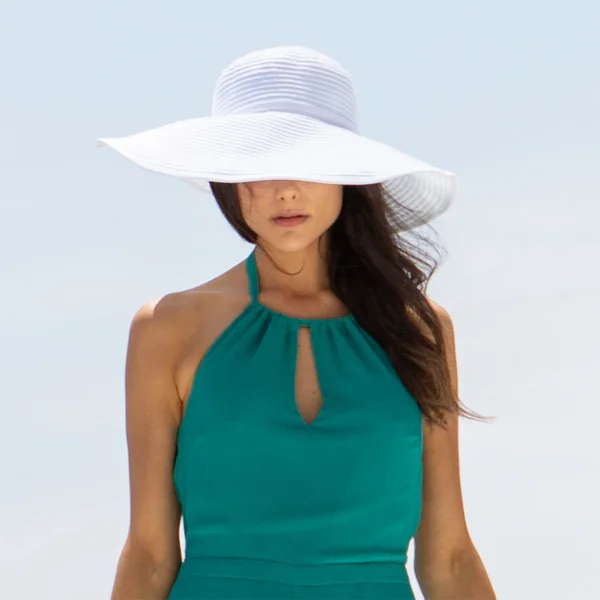 Sombrero Russo de ala ancha de Scala - Blanco - Imagen 2