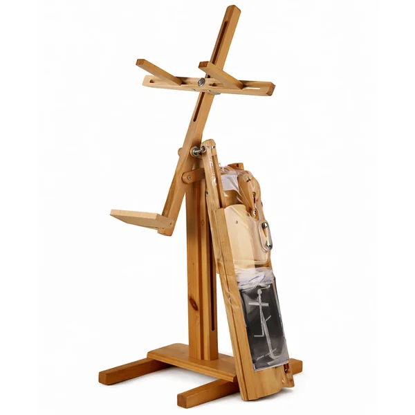 Soporte Ajustable de Madera para Cojín de Encaje de Bolillos