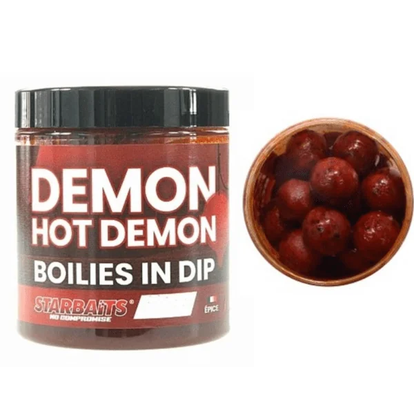 Starbaits Hot Demon Boilies In Dip 20mm 150gr