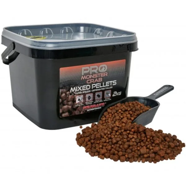 Starbaits Probiotic Monster Crab Mixed Pellets Cubo 2kg + Pala