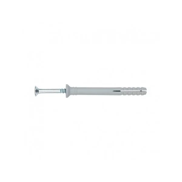 TACO CLAVABLE Ø6 CON TORNILLO 6 X 40 MM DE ARPÓN-ROSCA PACK 30 UD.
