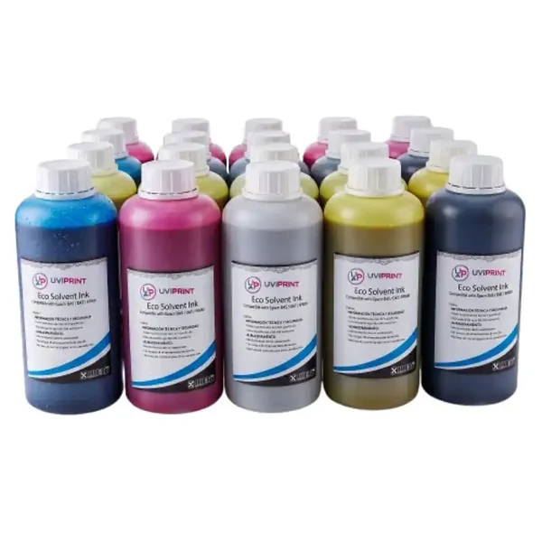 Tinta Ecosolvente Uviprint CMYK 1 Litro | Merkaprinter