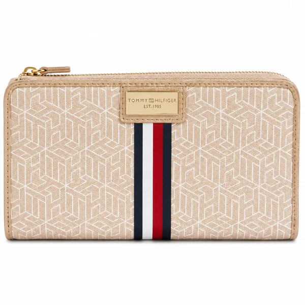 Tommy Hilfiger Monedero Monogram Beige - Imagen 2