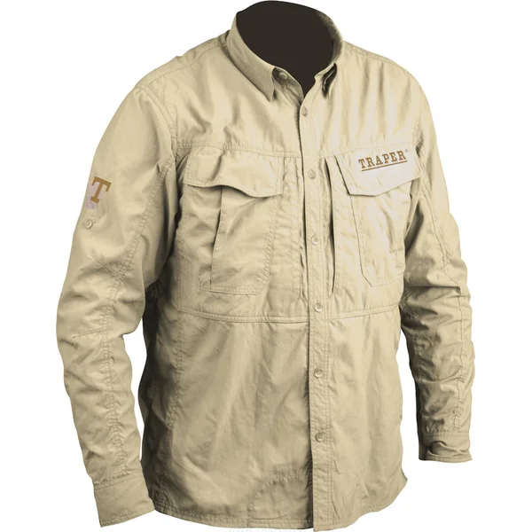 Traper Montana Guide Camisa de pesca beige