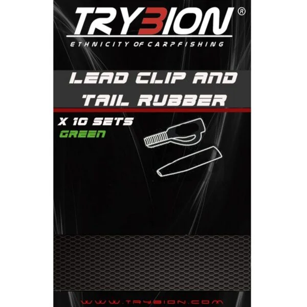 Trybion Lead Clip & Tail Rubber Verde - Imagen 3