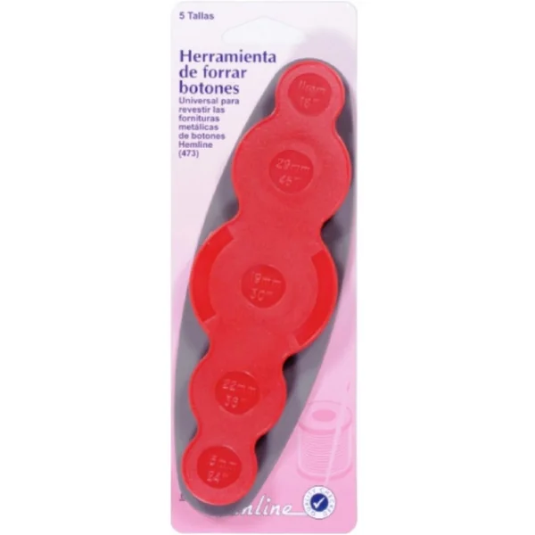 Utensilio Universal Hemline para Forrar Botones - 5 Tallas