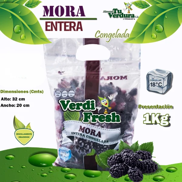 Verdi Fresh Mora Congelada 1 Kilo - Imagen 2