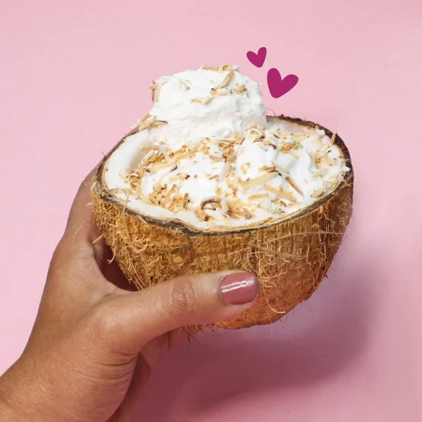 V'gan Fruit Helado de Coco Crunch 500ml - Imagen 2