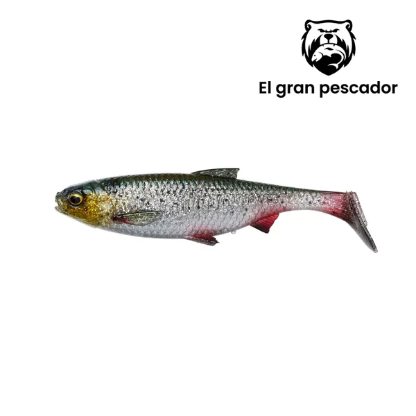 Vinilos Savage Gear 3D River Roach Green Silver 12cm 17g