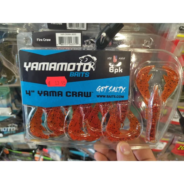 Vinilos Yamamoto Baits 4´´ Yama Craw Fire Craw