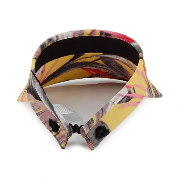 Visera Palm Tree Print de Seeberger - Amarillo - Imagen 3
