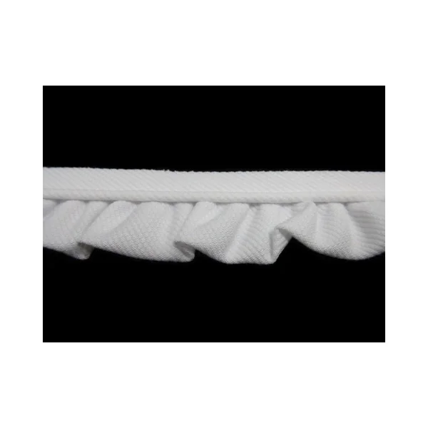 Vivo con fruncido de piqué de 2,5 cm