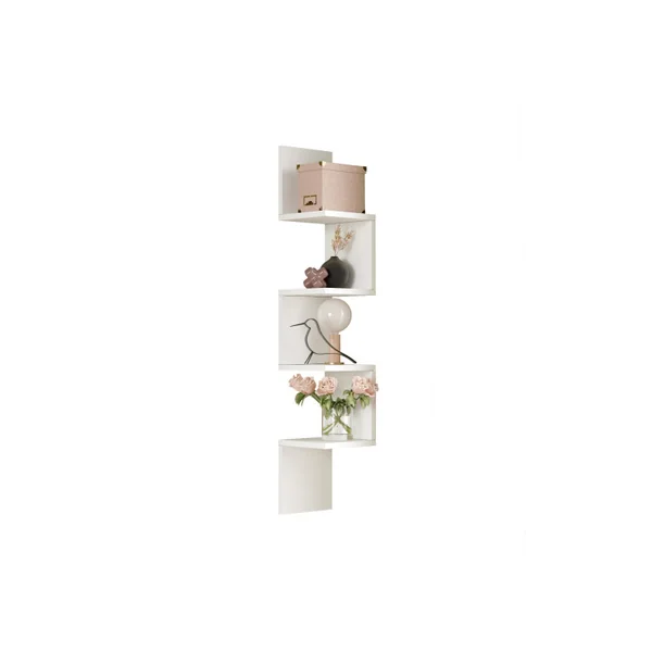 WL9" houten wandplank - 22 x 22 x 117 cm - Wit