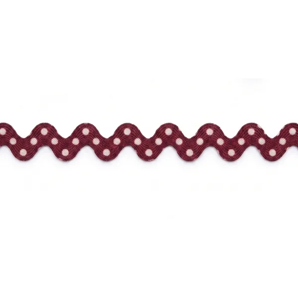 Zig zag lunares granate 1,6 cm