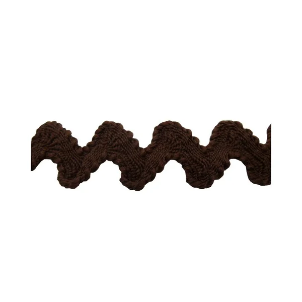 Zig Zag Marrón chocolate: Cinta Decorativa Ondulada