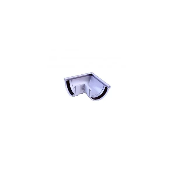 Ángulo Exterior Gris PVC Canalón Ferroplast